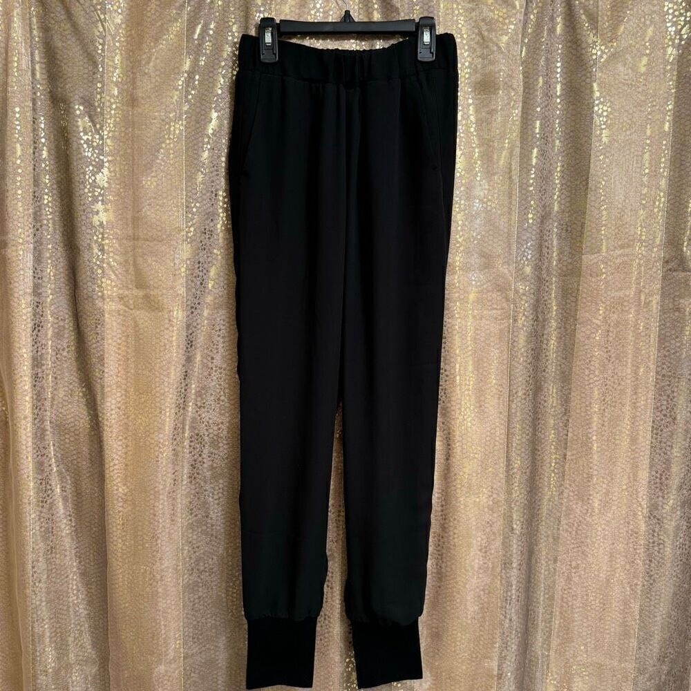 Aritzia Babaton Black Dress Work Pants Tailored Pull On Joggers XXS